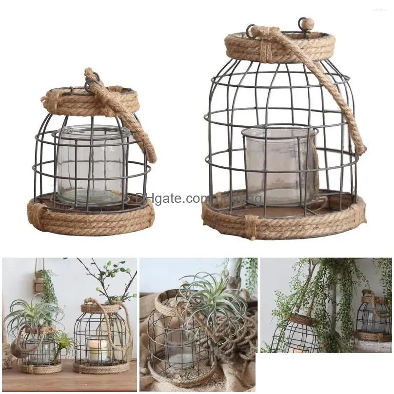 candle holders rustic metal lanterns hanging lantern porch light cage holder