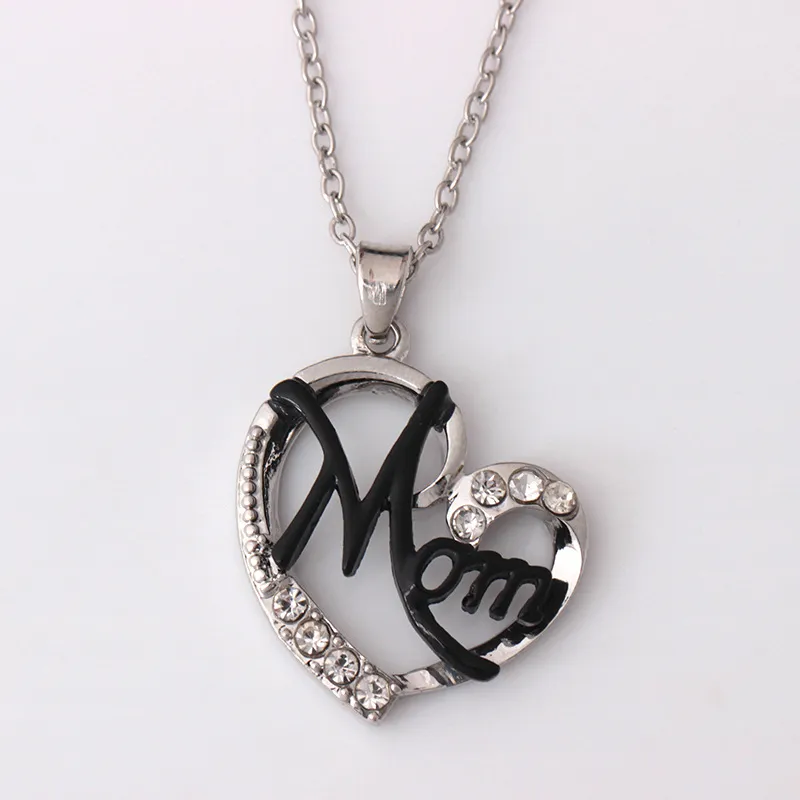Pendant Necklaces Pendants Jewelry Diamond Peach Heart Mothers Day Gift Family Daughter Sister Crystal Necklace Drop Delivery 2021 Otrk2