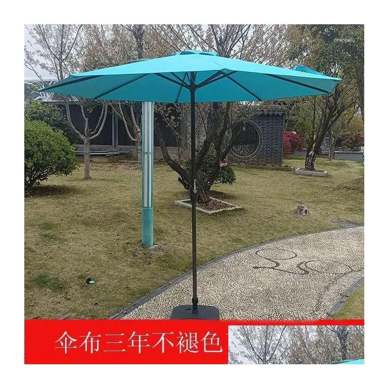Tents And Shelters 2.7M Double-Layer Fold Big Garden Parasol Windproof Umbrella Large Outdoor For Beach Fishing Shade