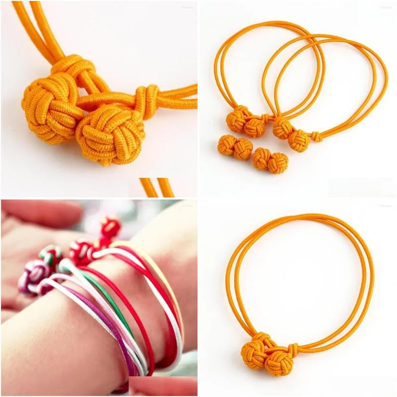 Charm Bracelets Jelmoons S4 For Women Yellow Rope Chain Elastic Trendy Bracelet And High Quality Silk Knot Cufflinks