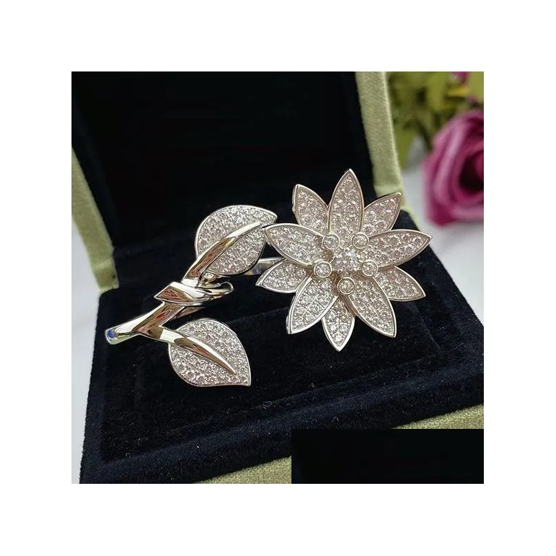 four leaf clover ring natural shell gemstone 925 silver for woman designer t0p highest counter advanced materials classic style jewelry premium gifts