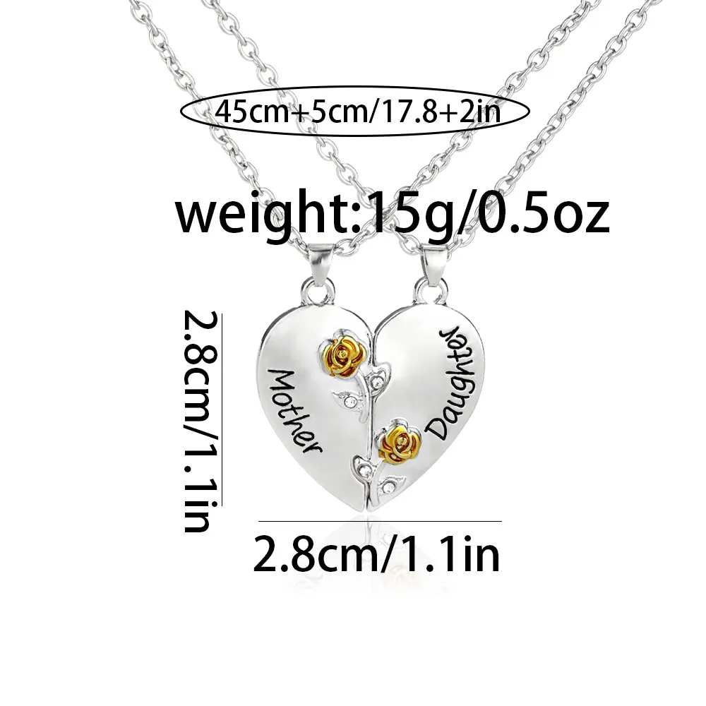 Pendant Necklaces Pendants Jewelry Diamond Peach Heart Mothers Day Gift Family Daughter Sister Crystal Necklace Drop Delivery 2021 Otvhk