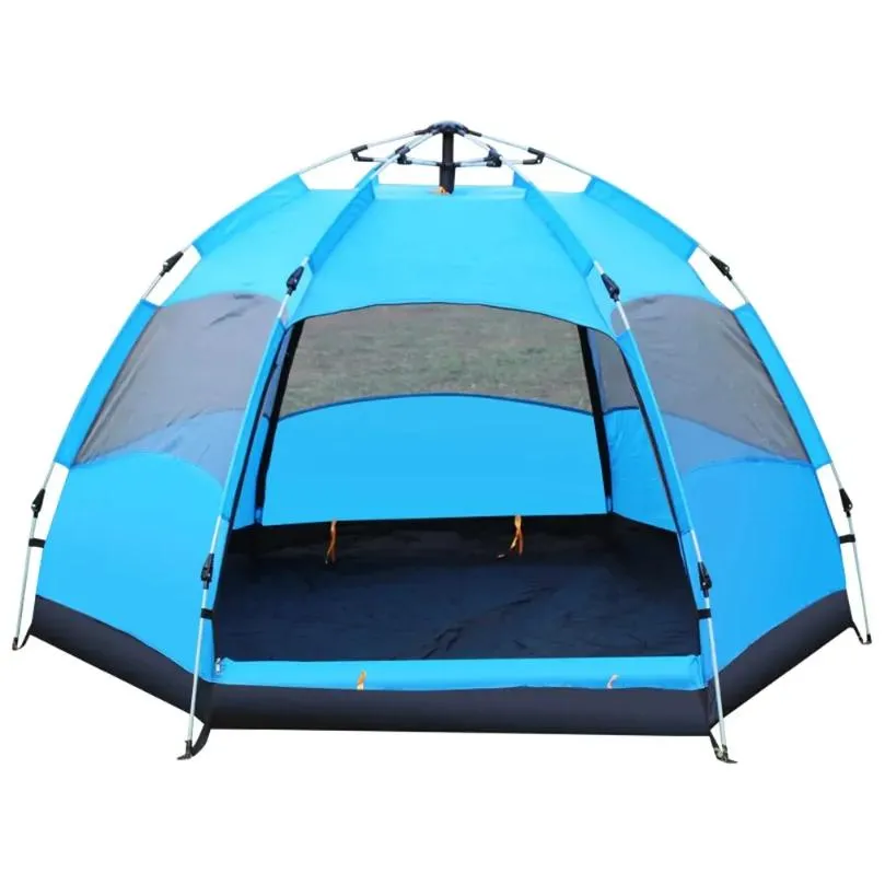 Tents And Shelters Instant Up Tent Waterproof Two Layer Automatic Dome Outdoor Hiking Traveling Backpacking For Over 8 People