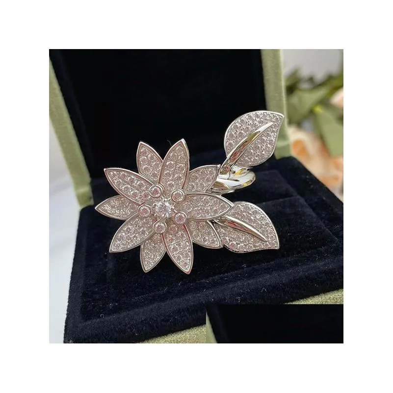 four leaf clover ring natural shell gemstone 925 silver for woman designer t0p highest counter advanced materials classic style jewelry premium gifts