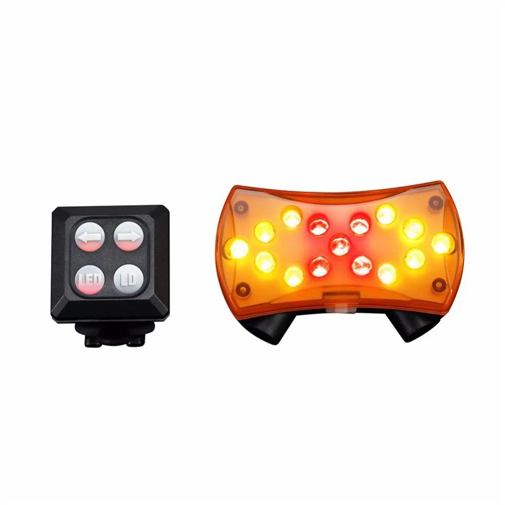 Lights New Wireless Control Turn Signal Light for Bicycle Turning Bike Superbright 15 LED Light Safety Bike Rear Warning MUQGEW