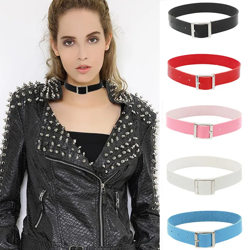 Chokers Gothic Black Spiked Punk Choker Collar Spikes Rivets Studded Chocker Necklace For Women Men Bondage Cosplay Goth Je Dhgarden Dhra4
