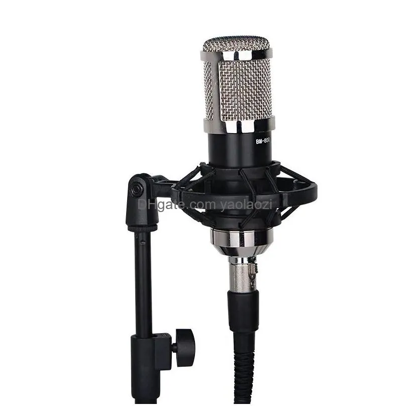 microphones pc condenser microphone with microphone shock mount and microphone cable suitable for recording vocals in the studio