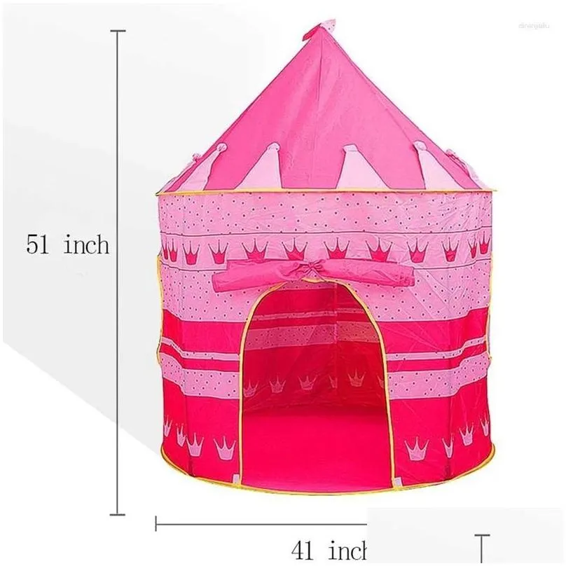 Tents And Shelters Kids Play Tent For Children Pink Indoor Outdoor Gifts Travel Home Girls