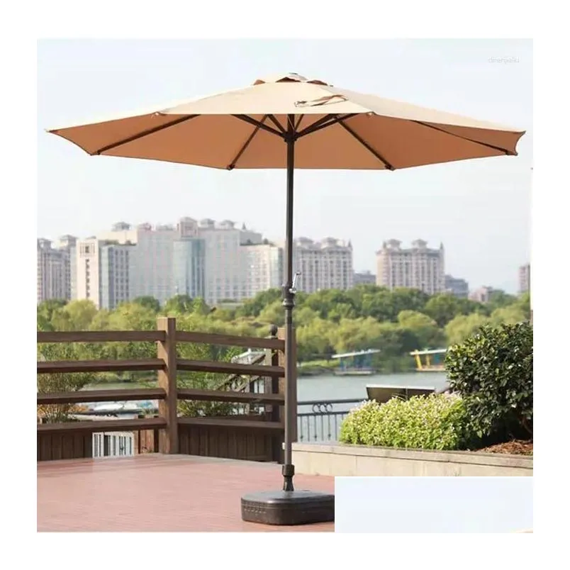 Tents And Shelters 2.7M Double-Layer Fold Big Garden Parasol Windproof Umbrella Large Outdoor For Beach Fishing Shade