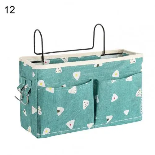Storage Bags Hanging Organizer Solid Structure Detachable Wide Usages Bed Beside Bag For