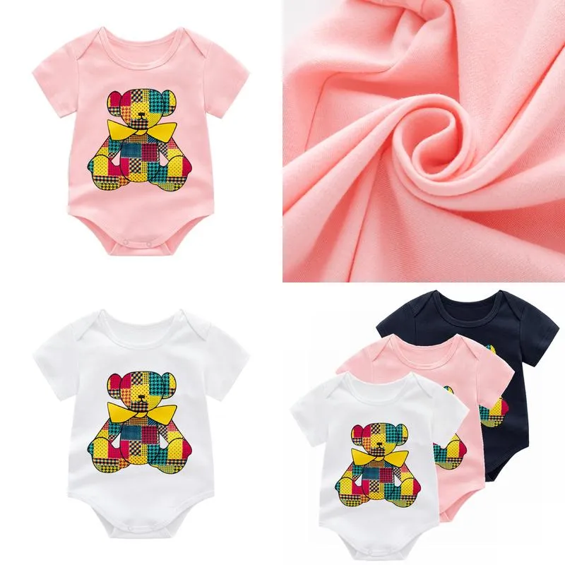 Rompers 2022 Kids Romper Summer Boys And Girls Fashion Newborn Baby Climbing Clothes Brands Girl Infant Drop Deliv Babydhshop Deliver Otk1V