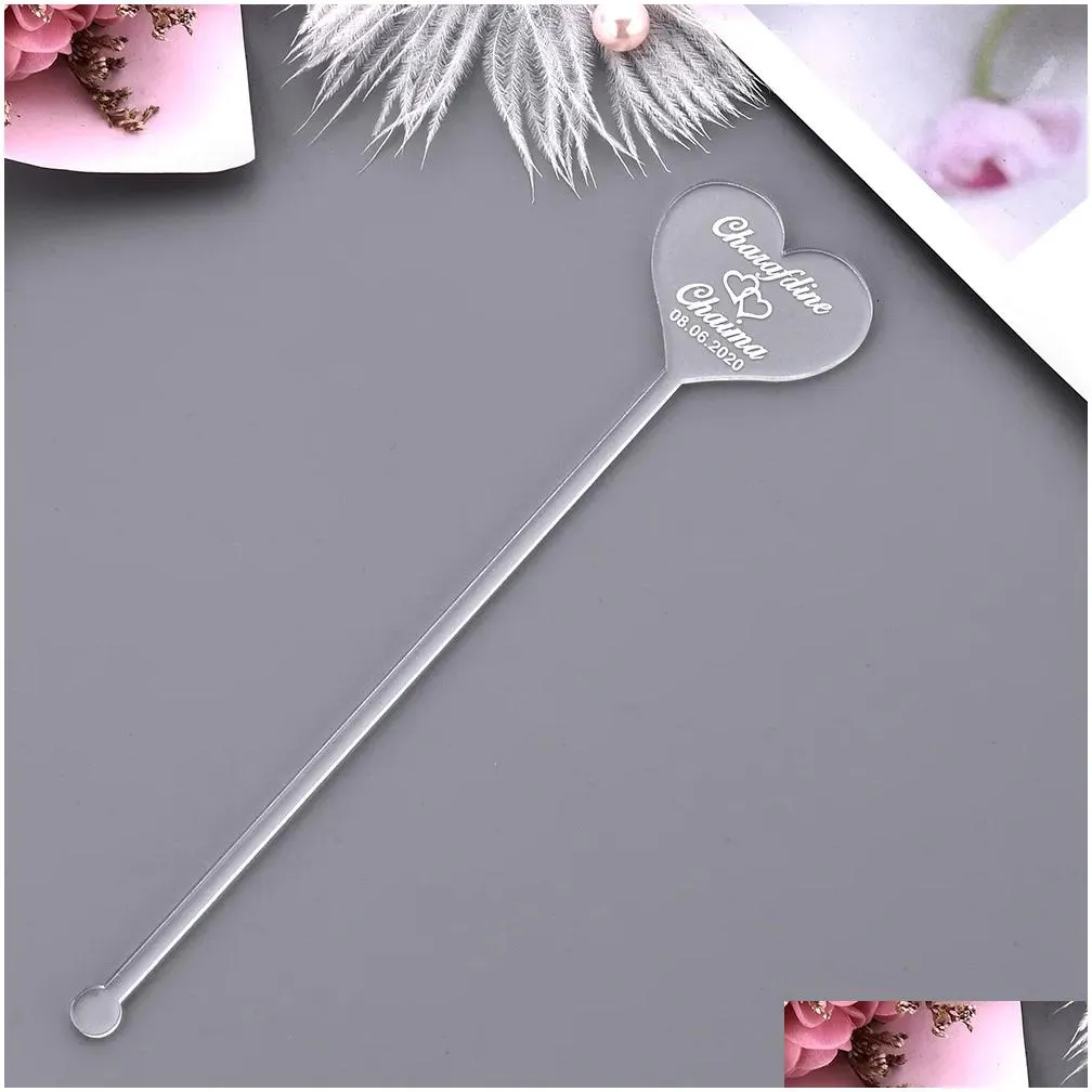 other event party supplies 100pcs personalized engraved stir sticks etched drink stirrers bar swizzle acrylic table tag baby shower decor