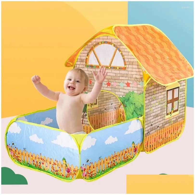 Tents And Shelters Ball Game Playhouse Foldable Pool Tent Interactive Pit Play Breathable Interesting For Indoor Outdoor Activity