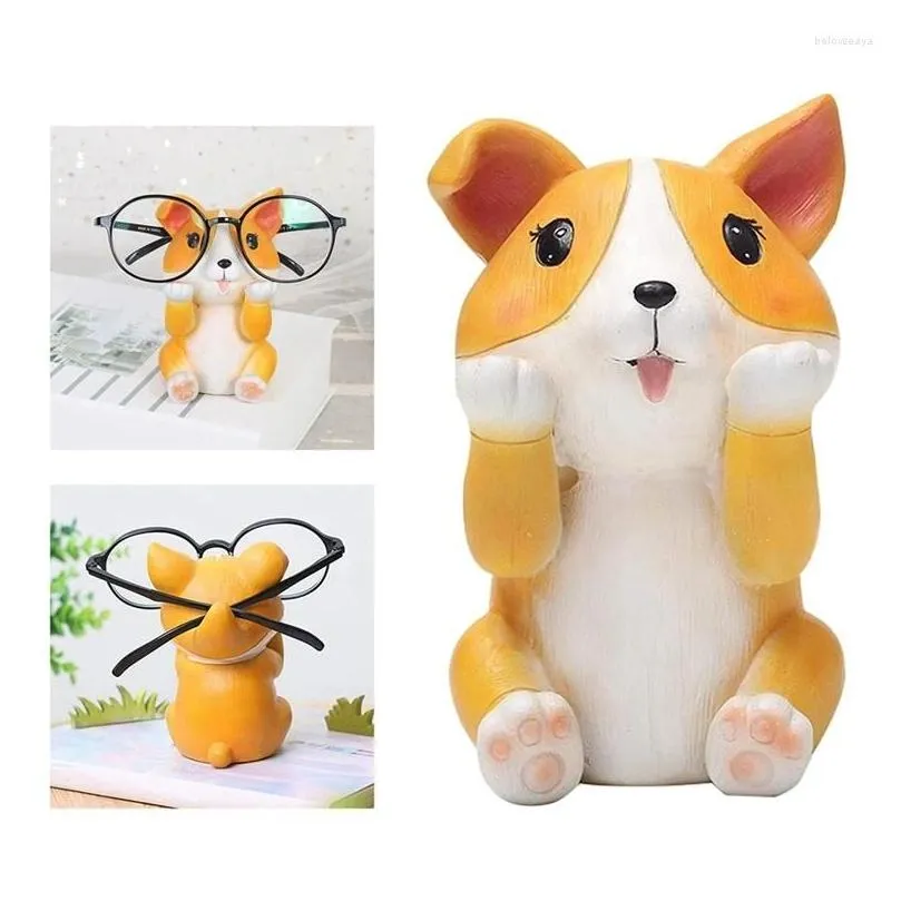 Sunglasses Frames Puppy Dog Glasses Holder Stand Eyeglass Retainers Display Cute Animal Design Gift