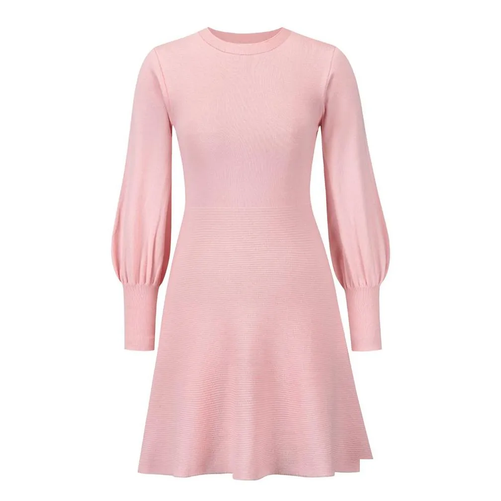 0C828M74 Women`s Oversized Clothing Long Sleeved Dress Autumn and Winter Knitting Customized Colors