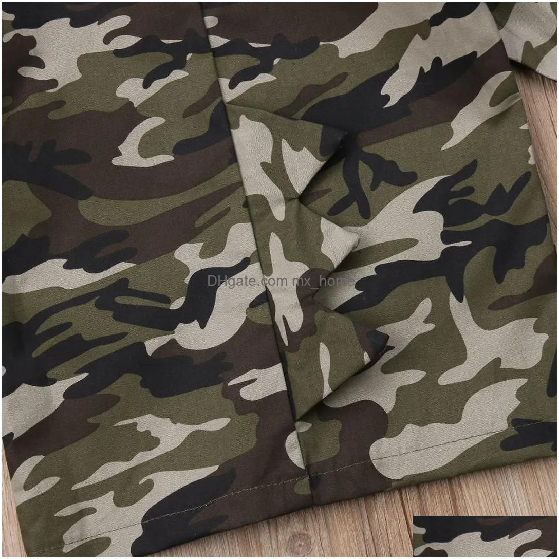 pudcoco 2019 brand dinosaur hooded kids baby boys camouflage zipper clothes hoodie tops jacket coat