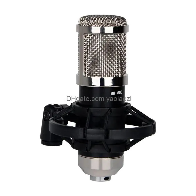 microphones pc condenser microphone with microphone shock mount and microphone cable suitable for recording vocals in the studio