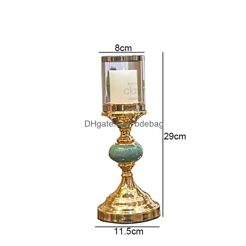 candle holders alloy candelabras home decor restaurant romantic dinner candles holder ornament candlestick wedding decorations