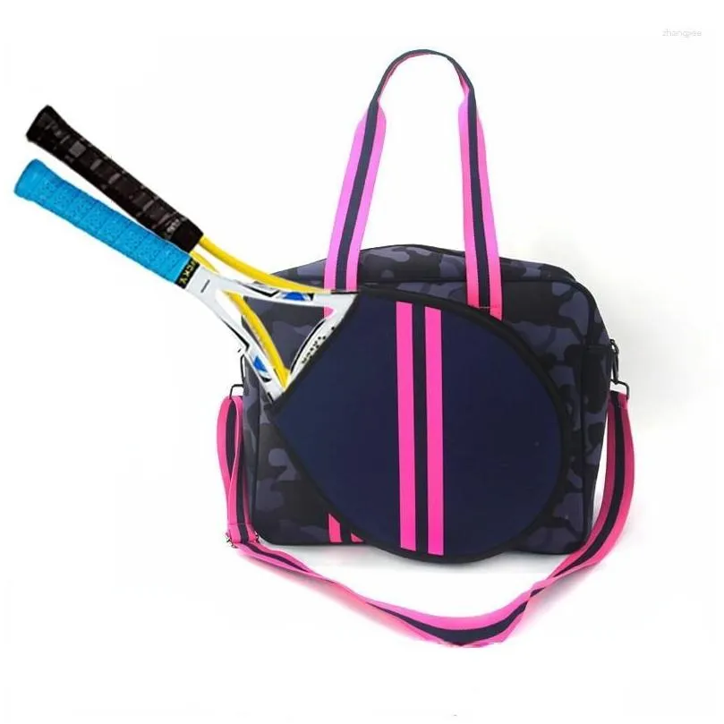 Outdoor Bags Portable Tennis Bag Large Capacity Gym Fitness Male Female Handbag Single Shoulder Badminton Racket Sports