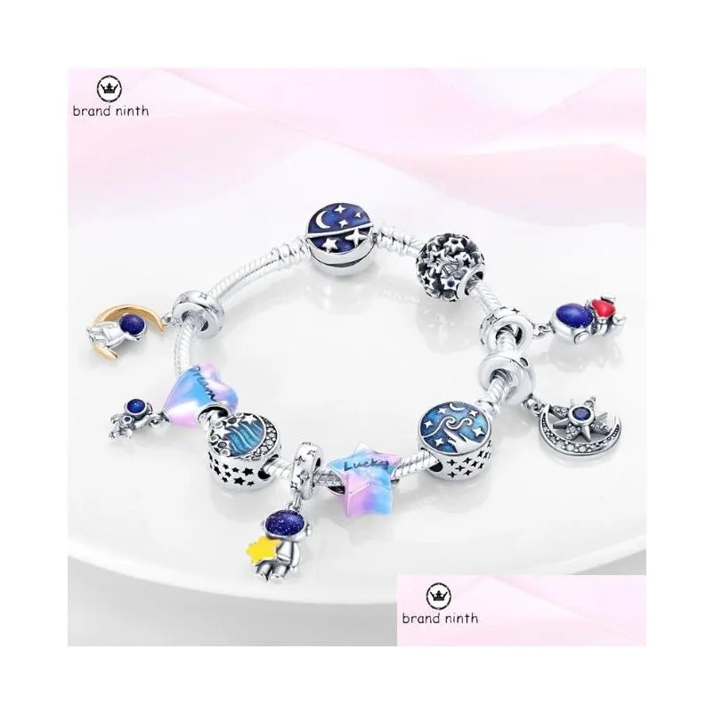 925 silver for women charms jewelry beads starry sky series lucky beads