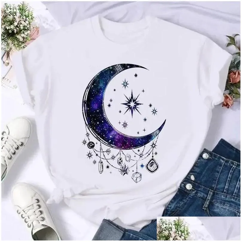 Women`S T-Shirt Short Sleeve Butterfly Bow Sweet Flower Fashion Summer Women Print T Shirt Female Casual Top Tshirts Cartoon Graphic T Otx8K