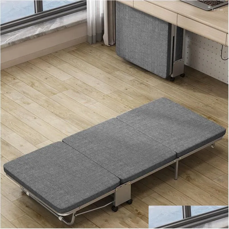 Camp Furniture 180 60 26cm 2023 Office Folding Bed Single Escort Nap Hard Board Tri-fold Deck Chair