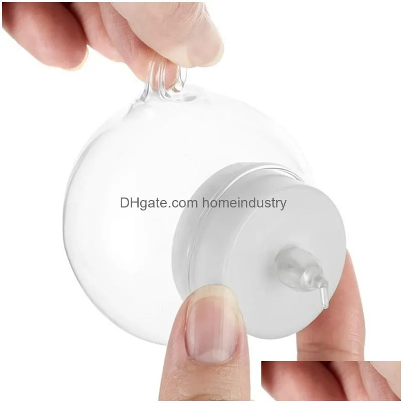 Candle Holders 6 12Pcs Mini Hanging Glass Tealight Globe Holder With Led For Wedding Party Tree Decoration 230701 Drop Delivery Dh8Wj