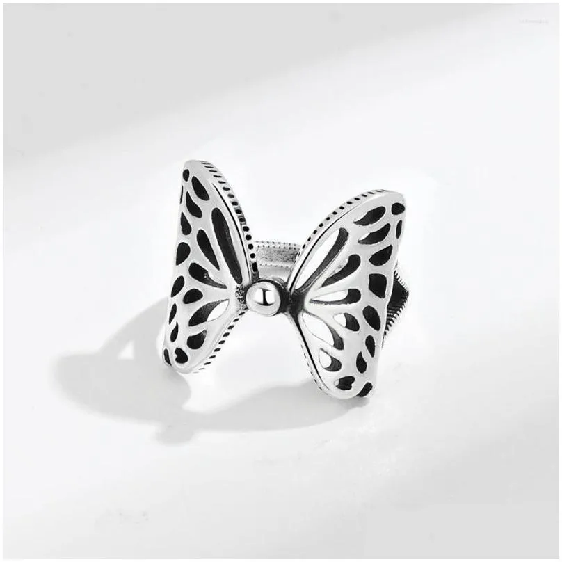 Cluster Rings Korean Open Adjustable Butterfly Finger For Women Wedding Ring Jewelry Valentine`s Day GIFT