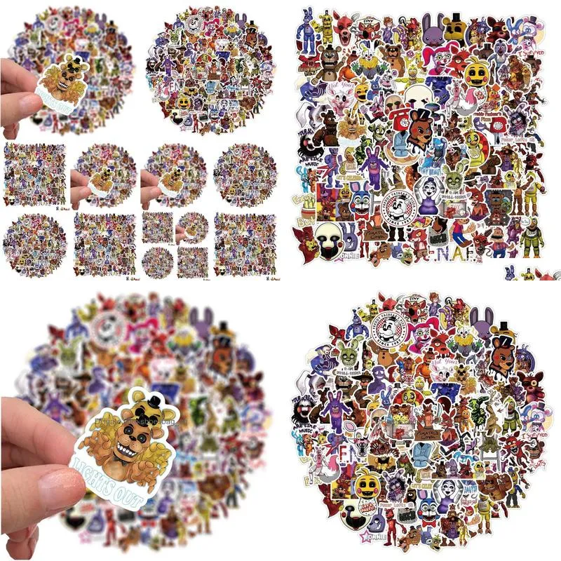 100Pcs Five Nights At Freddy Sticker FNAF For Car Laptop Bicycle Notebook Backpack Waterproof Stickers Stickers gifts