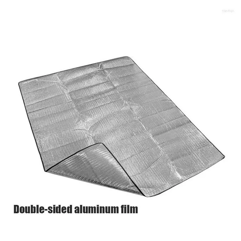 Camp Furniture Double-sided Aluminum Foil Mat Sleeping For Camping Portable Insulating Thermal Blanket Foldable Tent Floor Ultra