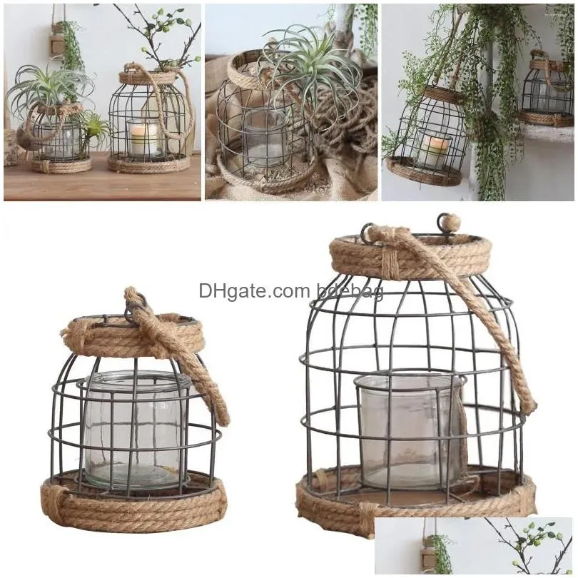 candle holders rustic metal lanterns hanging lantern porch light cage holder