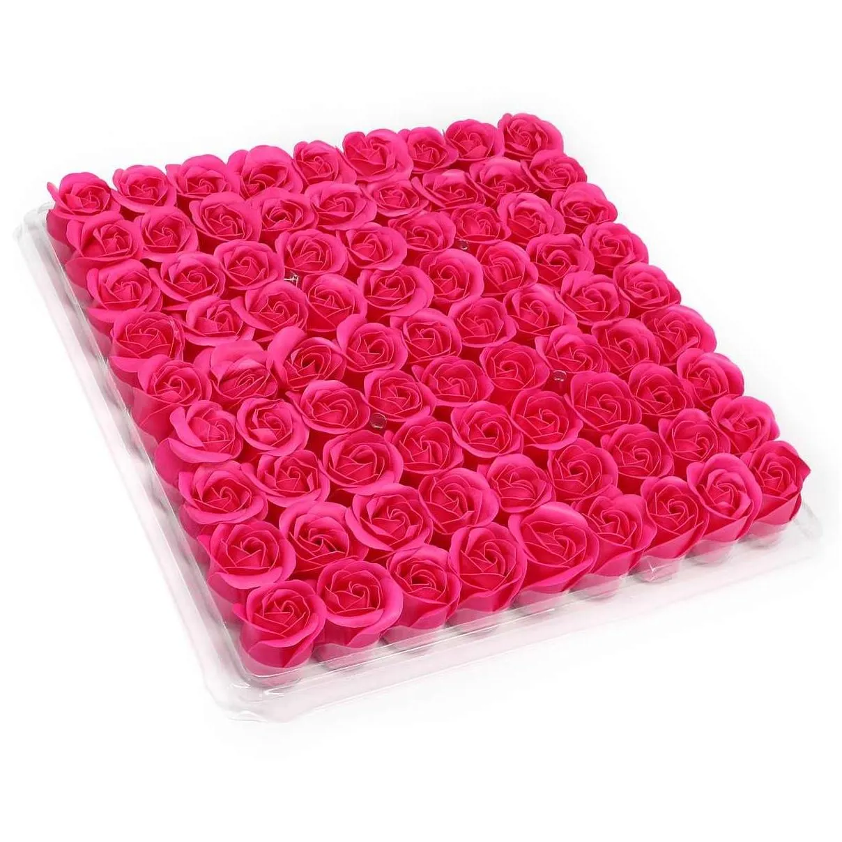 wholesale 81pcs/box handmade rose soap artificial dried flowers mothers day wedding valentines christmas gift decoration for home