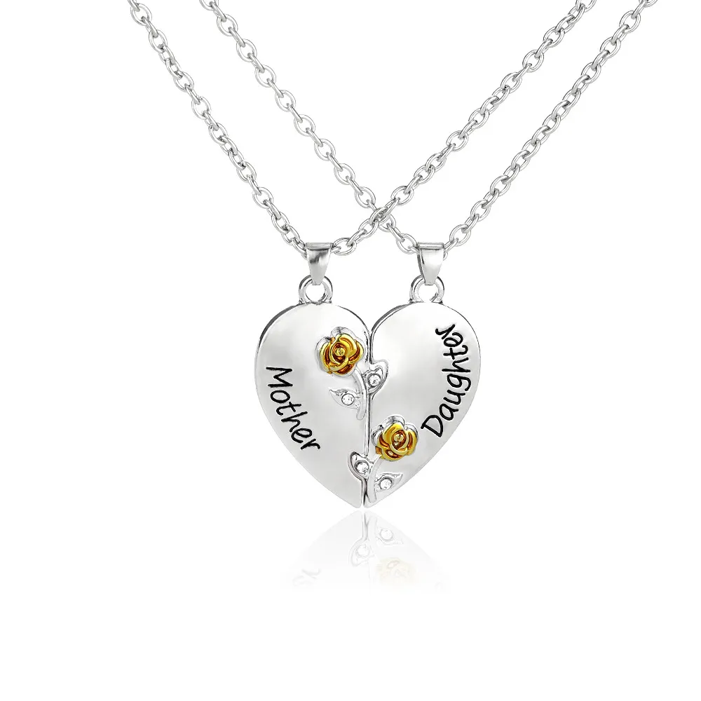 Pendant Necklaces Pendants Jewelry Diamond Peach Heart Mothers Day Gift Family Daughter Sister Crystal Necklace Drop Delivery 2021 Otvhk