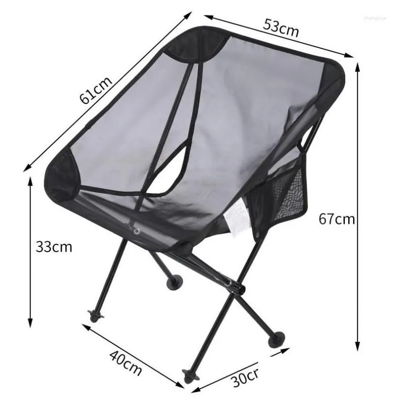 Camp Furniture Ultralight 7075 Aluminum Alloy Detachable Portable Folding Breathable Net Fabric Camping Moon Chairs Beach Fishing