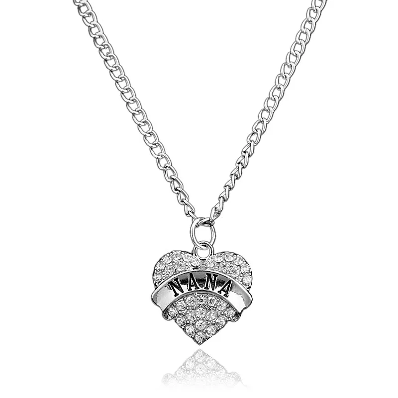 Pendant Necklaces Pendants Jewelry Diamond Peach Heart Mothers Day Gift Family Daughter Sister Crystal Necklace Drop Delivery 2021 Ot1F9