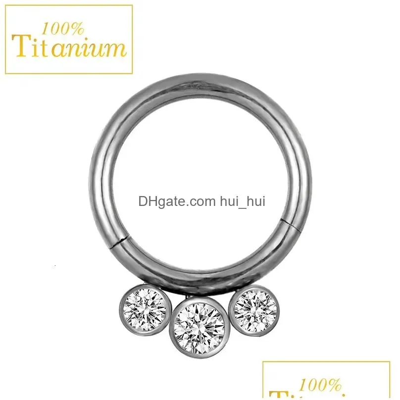 nose rings studs f136 piercing jewelry set septum percing nose rings zircon hoop earrings for women cartilage helix daith tragus clicker