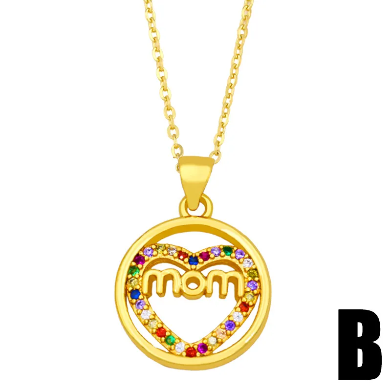 Pendant Necklaces Pendants Jewelry Diamond Peach Heart Mothers Day Gift Family Daughter Sister Crystal Necklace Drop Delivery 2021 Ot8Rr
