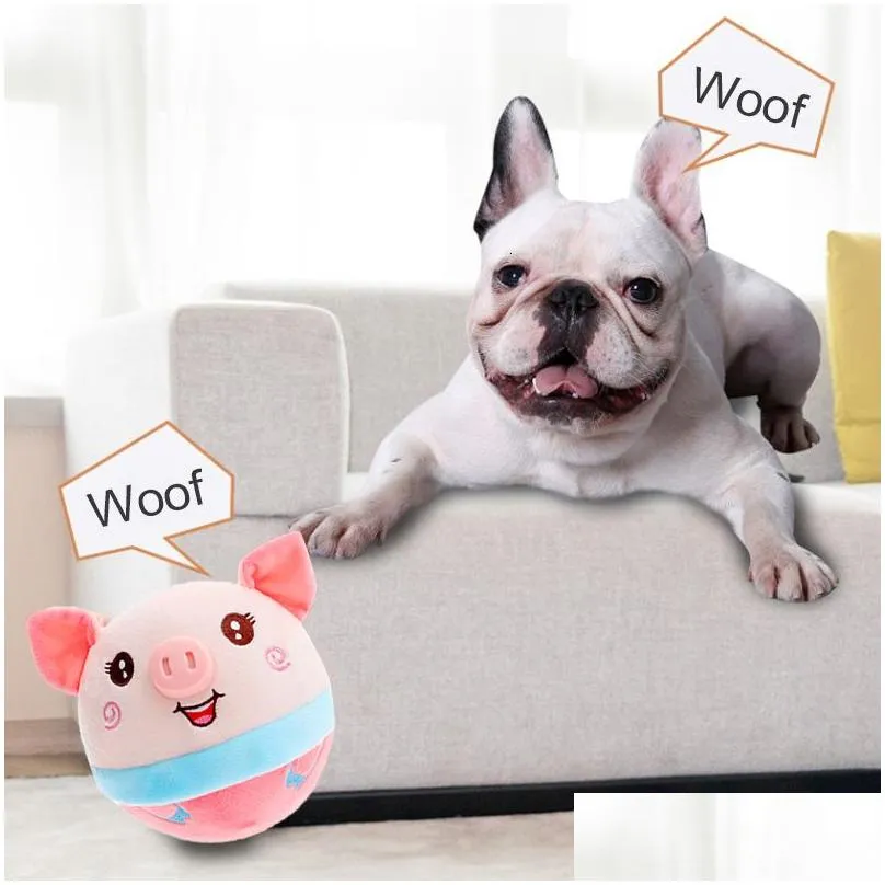dog toys chews electronic pet toy ball bouncing jump balls talking interactive plush doll gift for pets usb rechargeable 230818