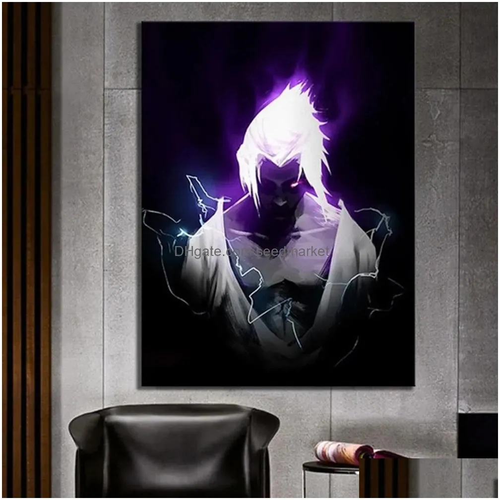 anime poster print uzumaki and uchiha sasuke canvas painting for home bedroom decor wall art picture unframed2793759