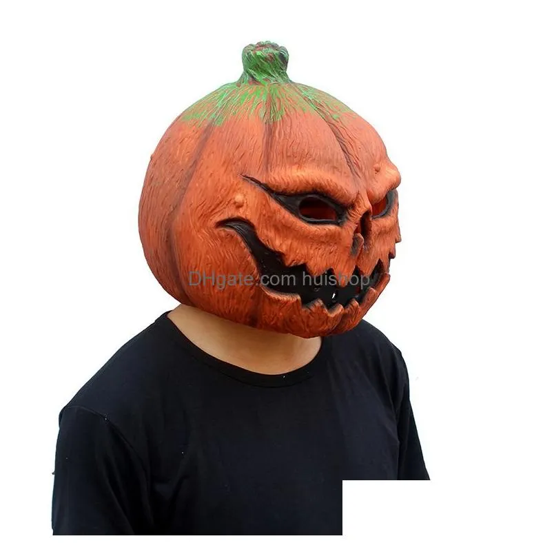 pumpkin mask scary full face halloween fashion costume cosplay decorations party festival funny mask for women men