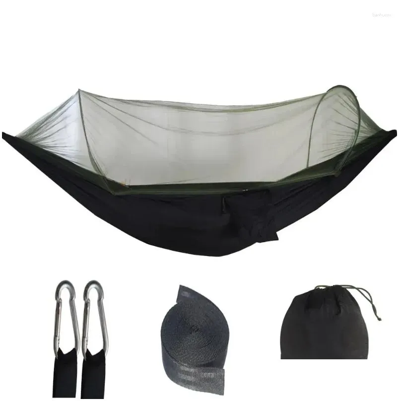 Camp Furniture Automatic Quick-opening Mosquito Net Hammoc Anti-mosquito Hammock Outdoor Camping Leisure