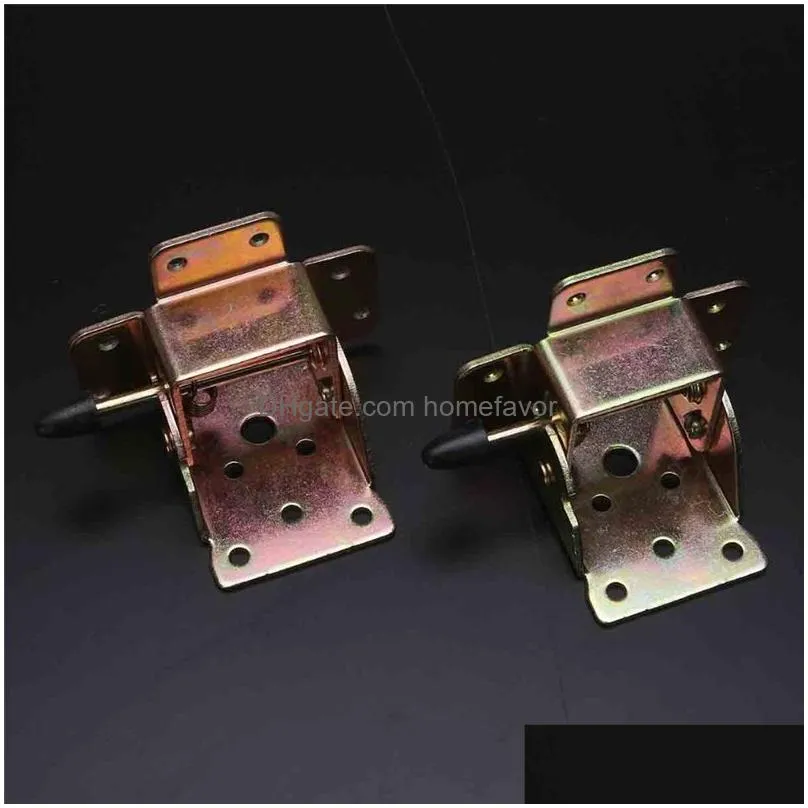 4pcsset 90 degrees iron locking folding table chair leg brackets hinges for home furniture leg folding hinge bracket hardware