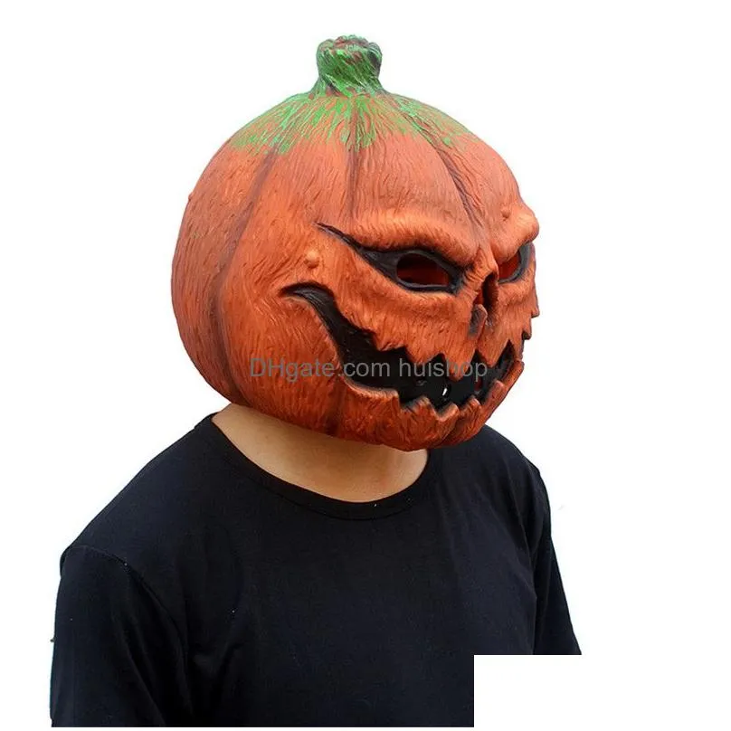 pumpkin mask scary full face halloween fashion costume cosplay decorations party festival funny mask for women men