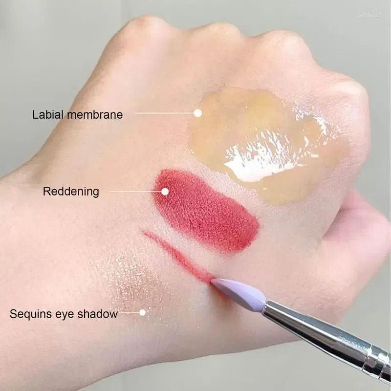 Makeup Brushes Lip Applicator Flat Reusable Silicone 5 PCS Eyeshadow Liner Brush Cosmetics Make Up