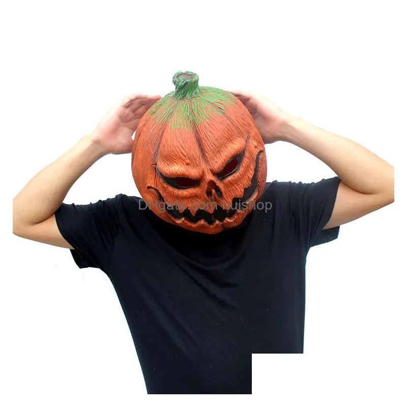 pumpkin mask scary full face halloween fashion costume cosplay decorations party festival funny mask for women men