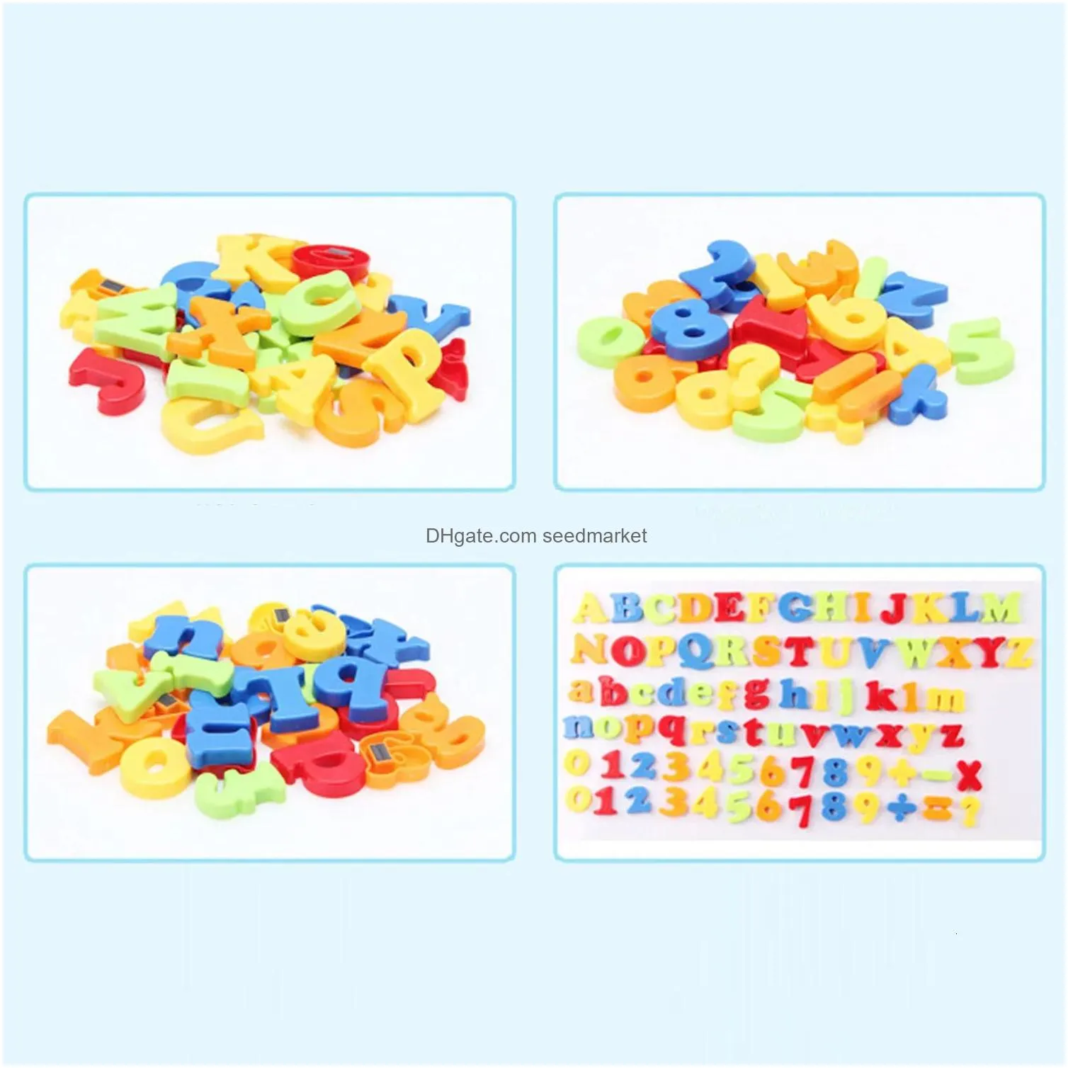 78pcs cute fridge magnets stickers for kids children letter number symbol refrigerator early education colorful magnet stickers 240228