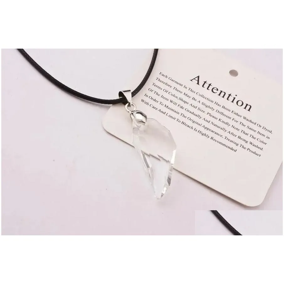 New Arrival Austrian Crystal Pendant Wolf Tooth Lovers Necklace for Men and Women Mixed Colors Shipping Free