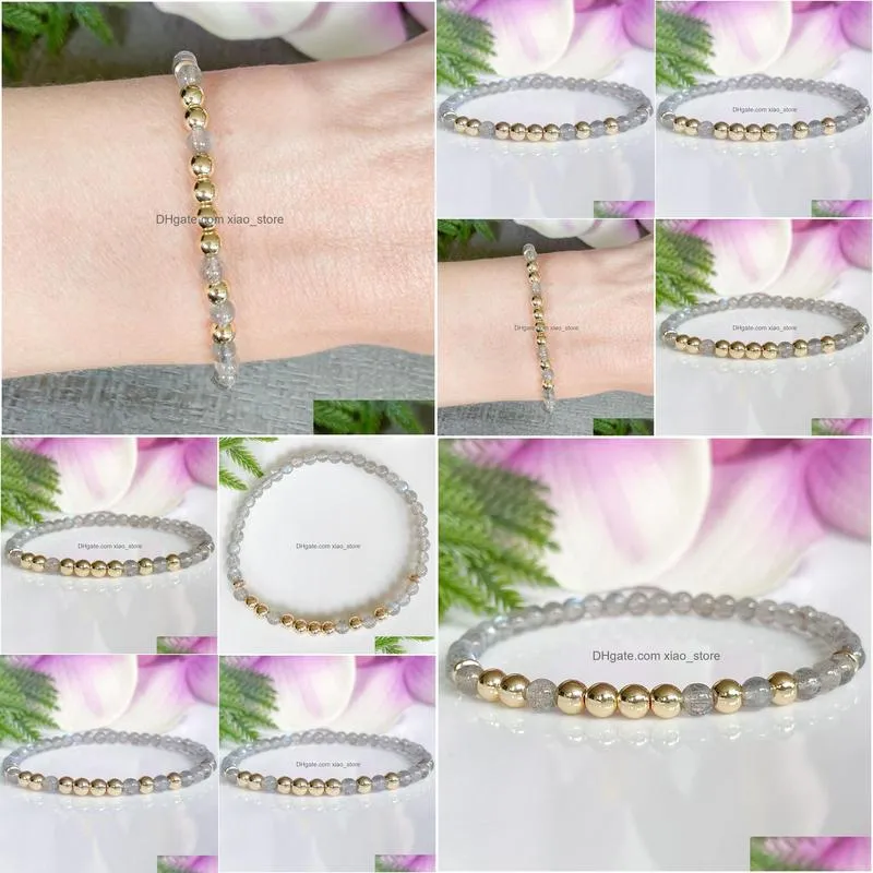 strands mg1795 4 mm labradorite beaded bracelet personalized gift for friend