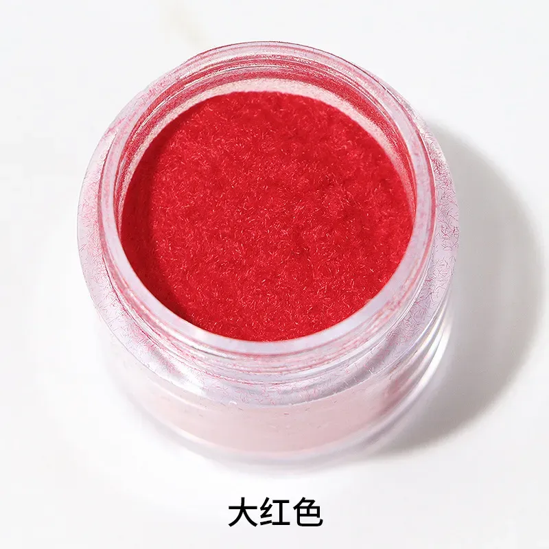 Cross-border nail art 10g bottled velvet powder nail art jewelry velvet fur powder nail glitter sequins 12 colors