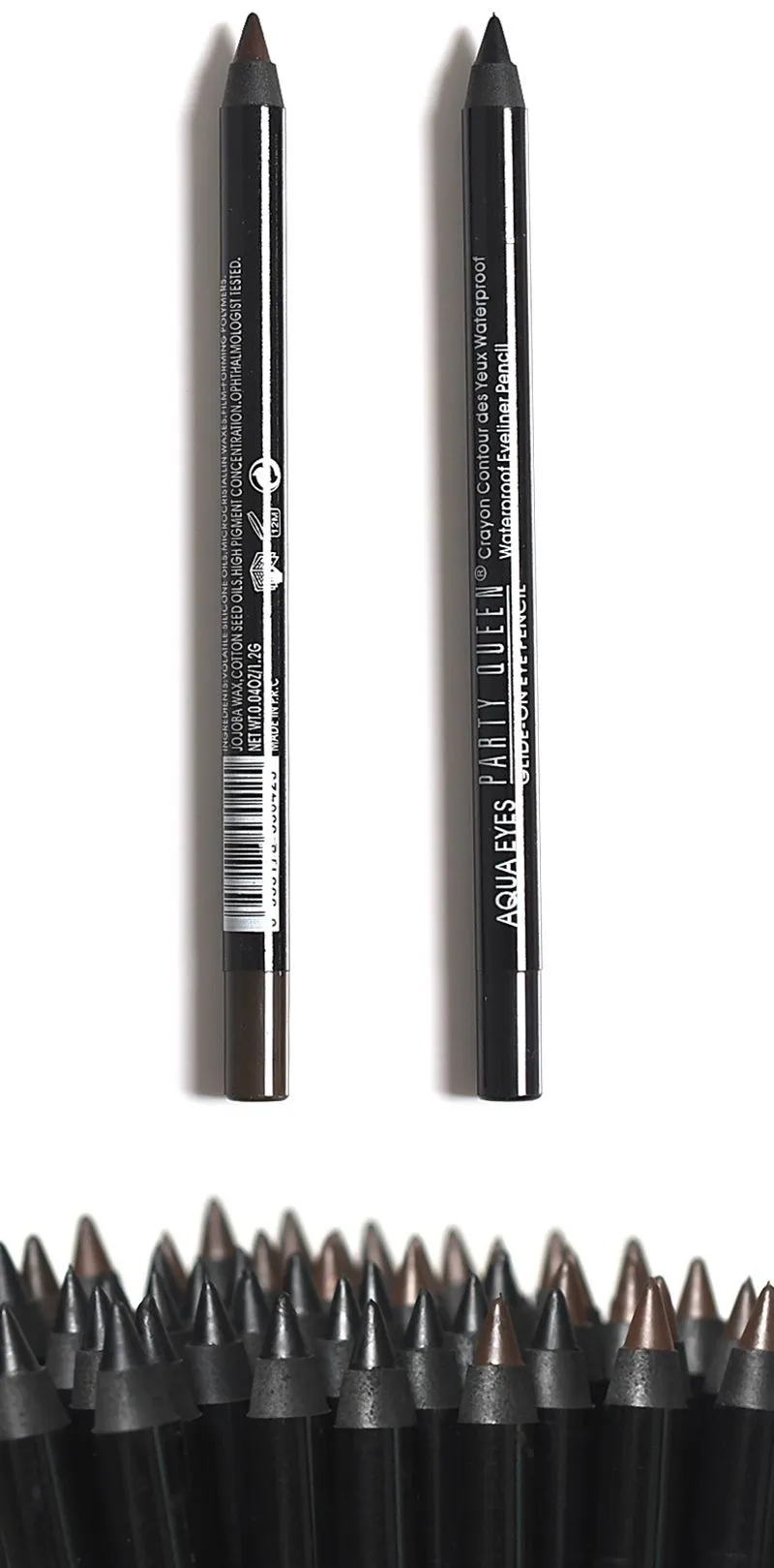 Party Queen Brand New Waterproof EyeLiner Pencil Makeup Long Lasting Waterproof Black Brown Color Pencil Eyeliner2735860